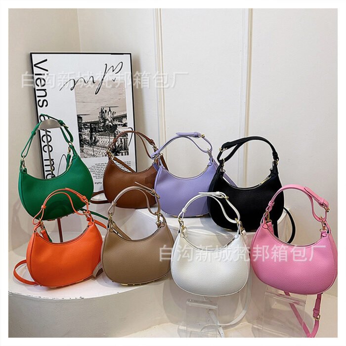 Sacs de mode européens et américains transfrontaliers, nouvelle version coréenne du sac à une épaule pour femmes, sac à aisselles, sac à main en texture ins - Image 4