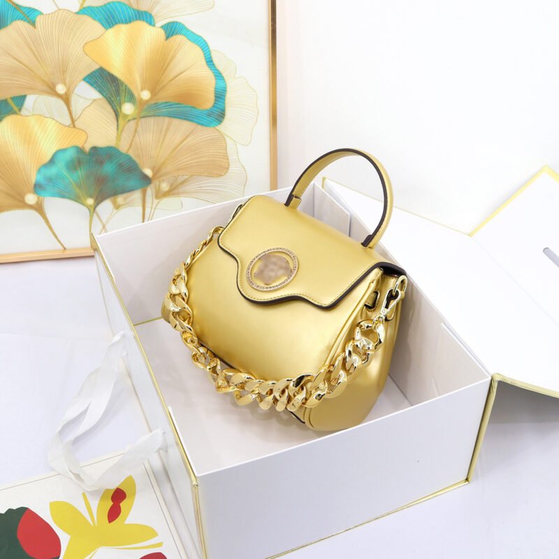 Sac transfrontalier pour femmes nouveau sac à chaîne en acrylique de marque européenne et américaine sac à bandoulière portable sac à main en gros pour le commerce extérieur