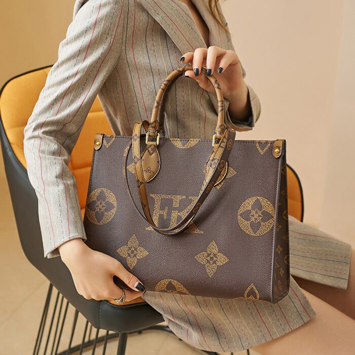 Famille d’ânes avec le même printemps et été 2025 nouveau sac à main de grande capacité tendance et polyvalent, sac fourre-tout, aisselle une épaule, sac à langer de style étranger - Image 2