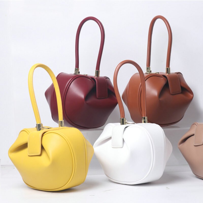 2023 Nouveau Sac En Cuir Sac Femme Niche Design Sac À Main Européen et Américain Rétro Chaos Dumpling Sac Wonton Cuir Sac Pour Femmes