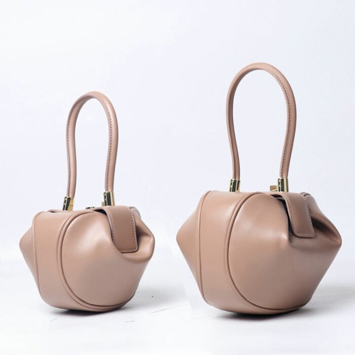 2023 Nouveau Sac En Cuir Sac Femme Niche Design Sac À Main Européen et Américain Rétro Chaos Dumpling Sac Wonton Cuir Sac Pour Femmes - Image 3