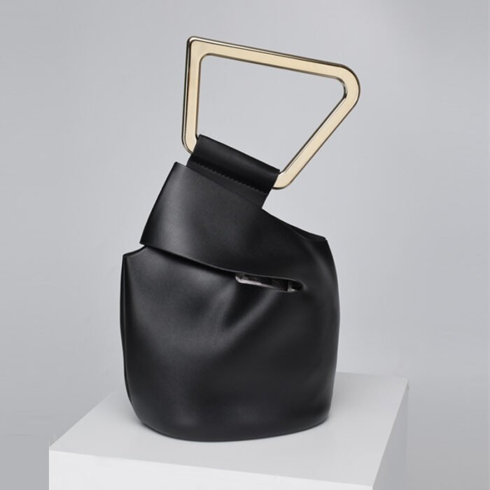 Spot européen et américain mode niche design nouveau sac seau irrégulier personnalité femmes acrylique main mode sac pour femmes - Image 3