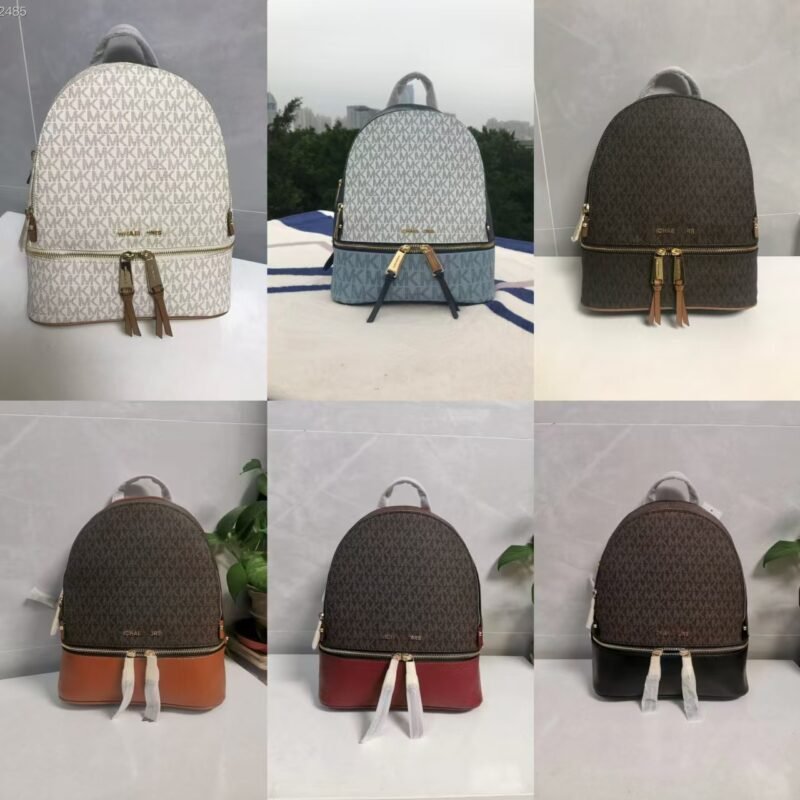 2024 Nouveau MK Presbyopia Sac à dos Lettre colorée Sac à dos Grande Capacité Sac polyvalent Mode Voyage Navetteur Sac à dos