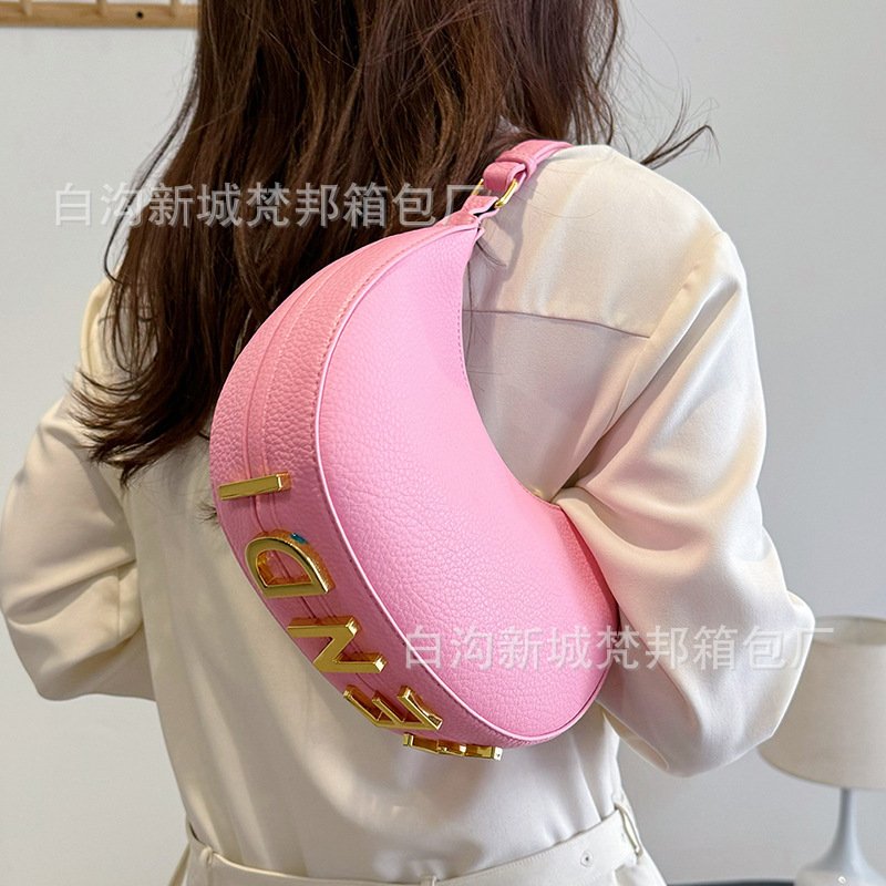 Sacs de mode européens et américains transfrontaliers, nouvelle version coréenne du sac à une épaule pour femmes, sac à aisselles, sac à main en texture ins