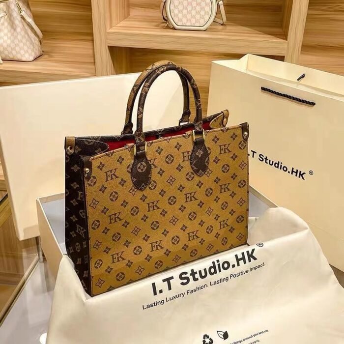 Famille d’ânes avec le même printemps et été 2025 nouveau sac à main de grande capacité tendance et polyvalent, sac fourre-tout, aisselle une épaule, sac à langer de style étranger - Image 4